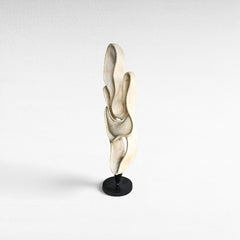 BLEACHED MAHOGANI SCULPTURED DECO 65x30x185cm - Chora Mykonos
