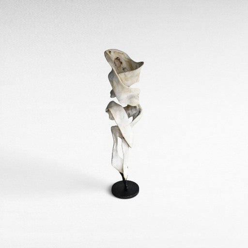 SCULPTURE WOOD BLEACHED DECO 55x55x220cm - Chora Mykonos