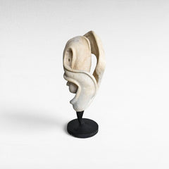 BLEACHED SCULPURED WOOD DECO 55x35x120cm - Chora Mykonos