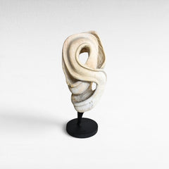 BLEACHED SCULPURED WOOD DECO 55x35x120cm - Chora Mykonos