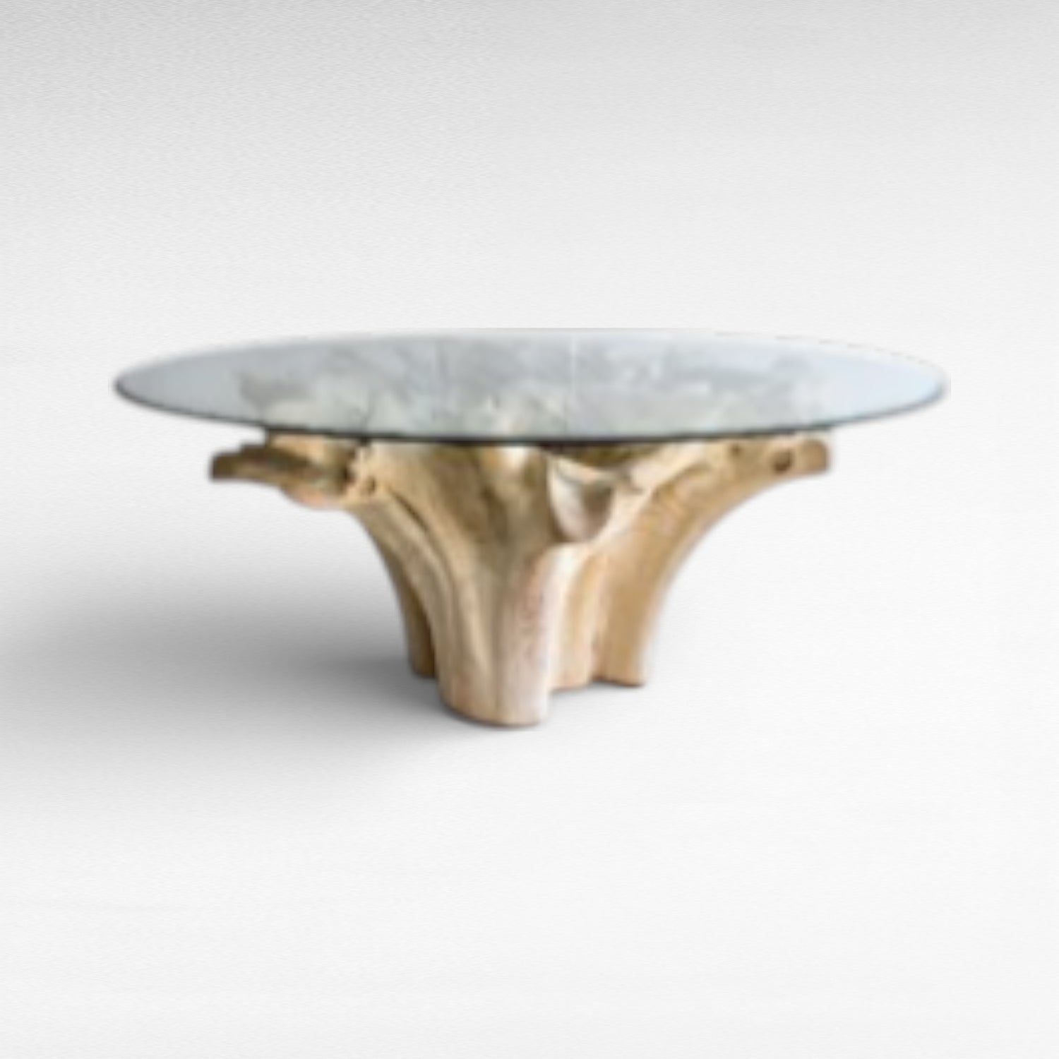 BLEACHED ROUND DINING TABLE L190 |W190 |H80 cm