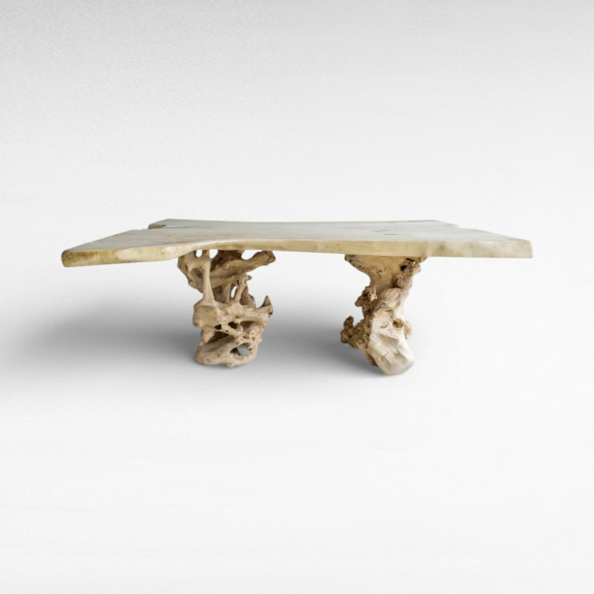 BLEACHED SUAR DINING TABLE  L220 |W160 |H80 cm