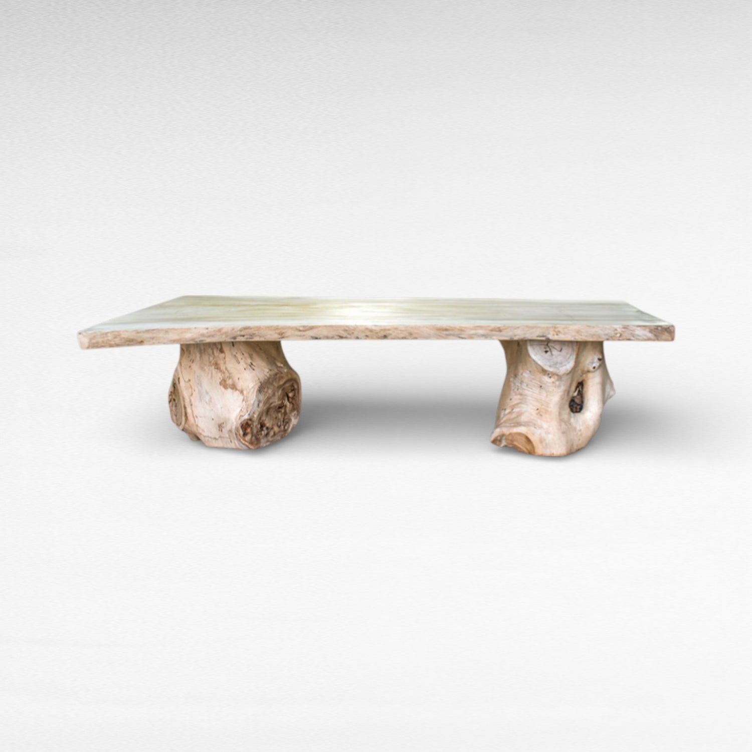 DINING TABLE TEAK WOOD BLEACHED L300 | W150 | H80 cm