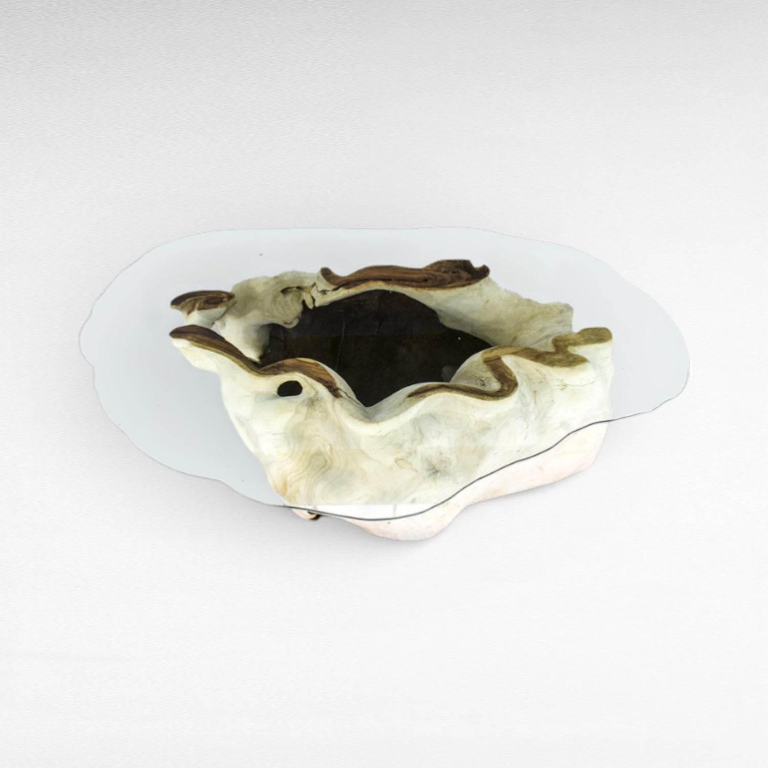 SUAR DINING TABLE WITH GLASS L300 |W200 |H80 cm