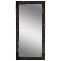 TEAK WOOD BLACK MIRROR W100 |H200 cm