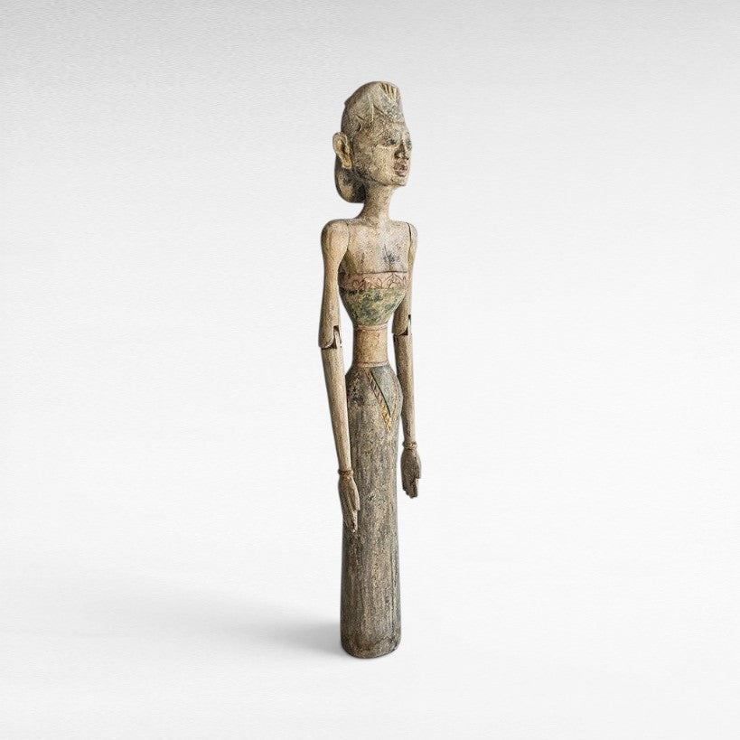 STATUE WITH ANTIQUE FINISH 21x14x100 - Chora Mykonos