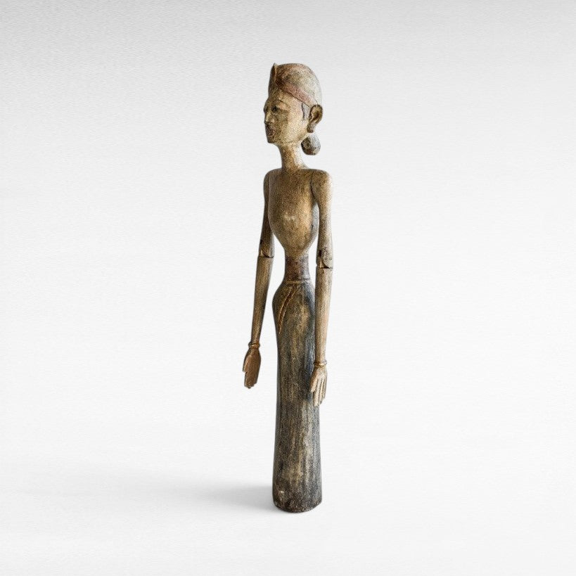 STATUE WITH ANTIQUE FINISH 21x14x100 - Chora Mykonos