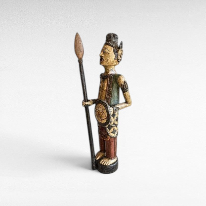 SOLDIER STATUE WITH ANTIQUE FINISH 26x22x82 - Chora Mykonos