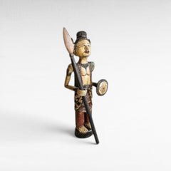 SOLDIER STATUE WITH ANTIQUE FINISH 26x22x82 - Chora Mykonos
