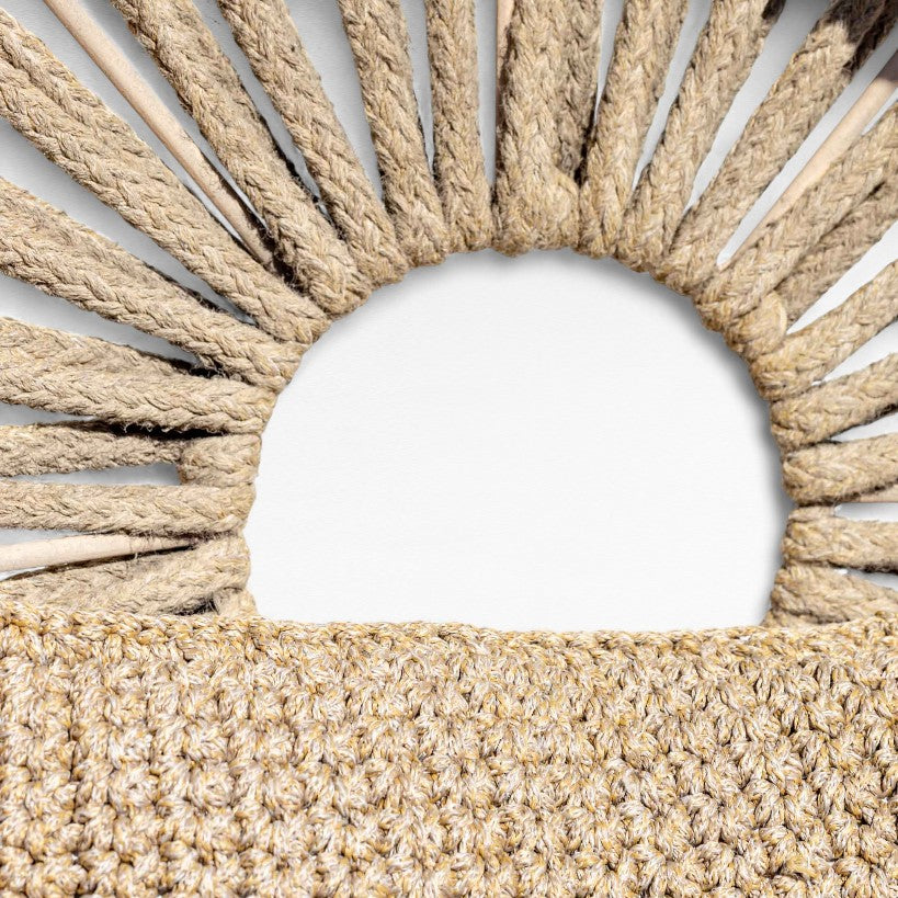 IRON FRAME RELAX CHAIR WITH COTTON ROPE W100 |D80 |H165 CM