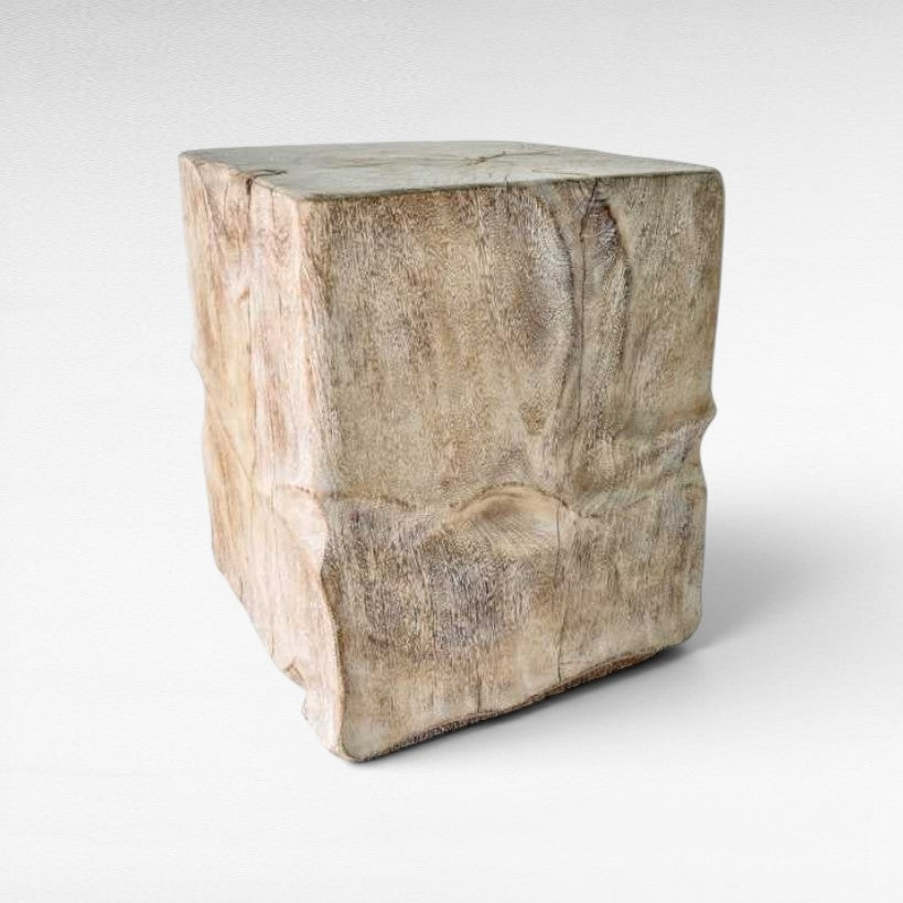MANGO WOOD NATURAL SIDE TABLE W40 |D40 |H50 CM