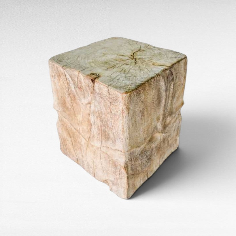 MANGO WOOD NATURAL SIDE TABLE W40 |D40 |H50 CM