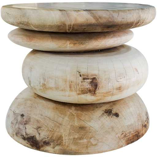 SUAR WOOD NATURAL SIDE TABLE W60 |D60 |H50 CM