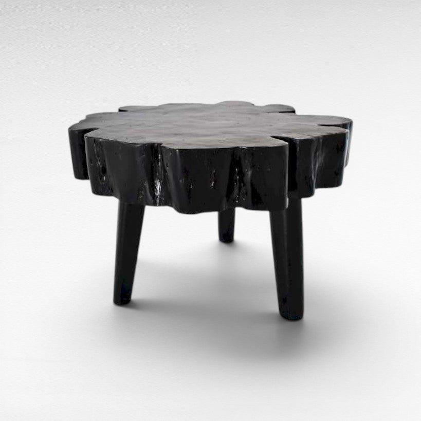 TAMARIND WOOD SIDE TABLE BLACK W70 |D65 |H45 CM