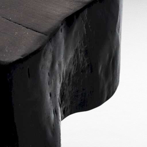 TAMARIND WOOD SIDE TABLE BLACK W70 |D65 |H45 CM