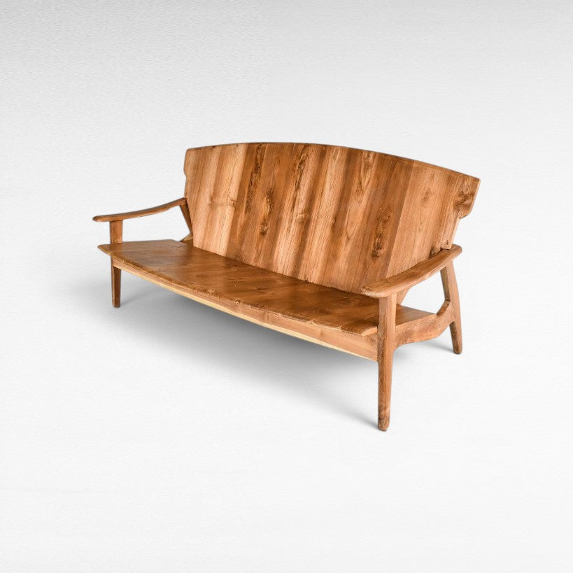 NATURAL COLOR TEAK WOOD SOFA - Chora Mykonos