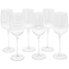 LINE & DOT WINE GLASS 500ML 10x10x26cm - Chora Mykonos