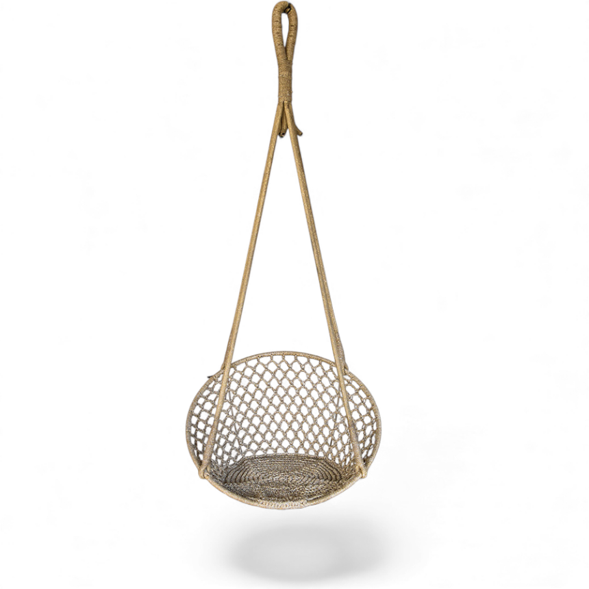 COTTON ROPE AND IRON FRAME Φ70 |H160 cm