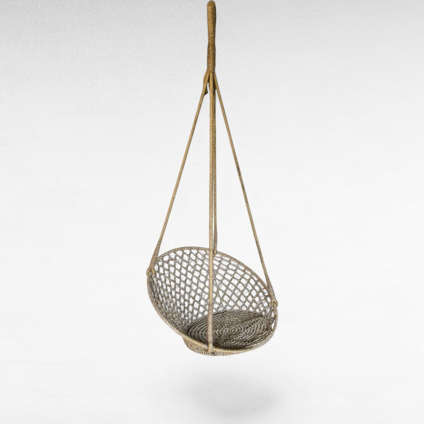 COTTON ROPE AND IRON FRAME Φ70 |H160 cm