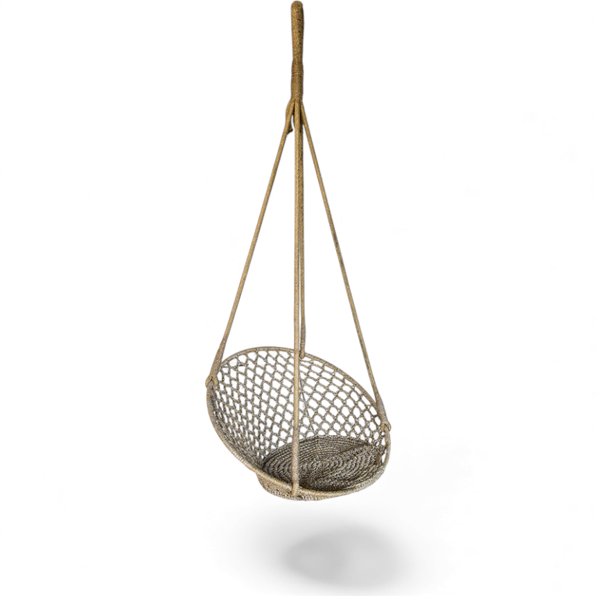 COTTON ROPE AND IRON FRAME Φ70 |H160 cm