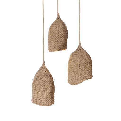 ROPE HANDWOVEN DOME SHAPE Φ25 |H37 cm