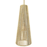 PENDANT LIGHT ROPE NATURAL 25x25x60cm - Chora Mykonos