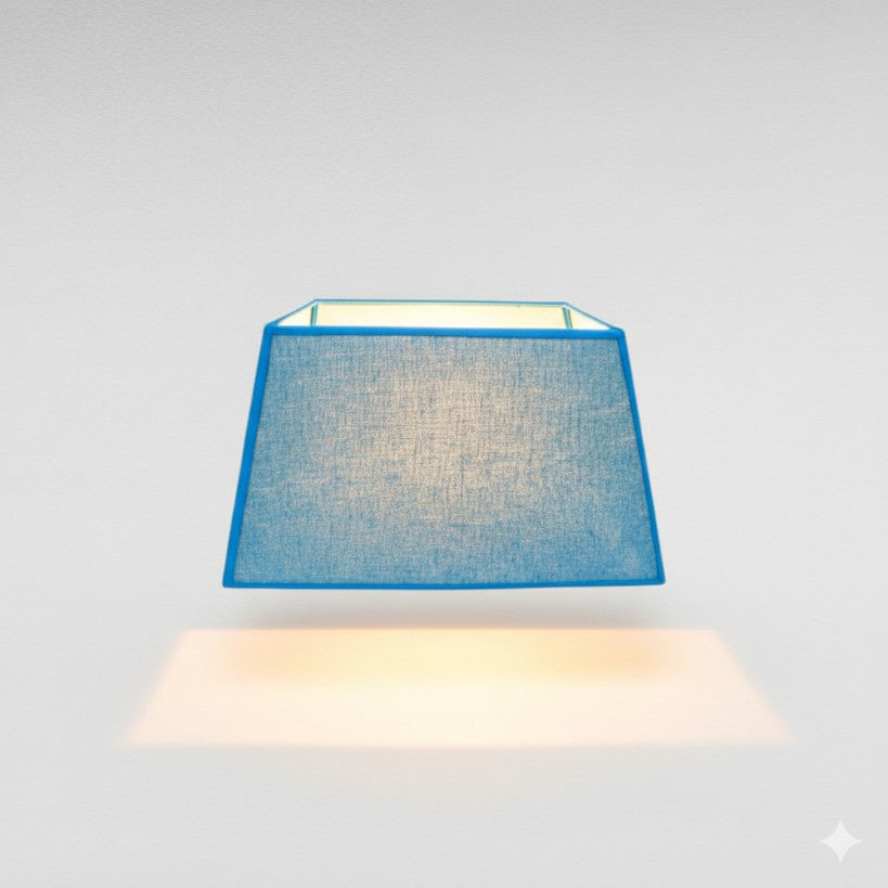 Turquoise Linen Lamp Shade L43 |D21 |H25CM