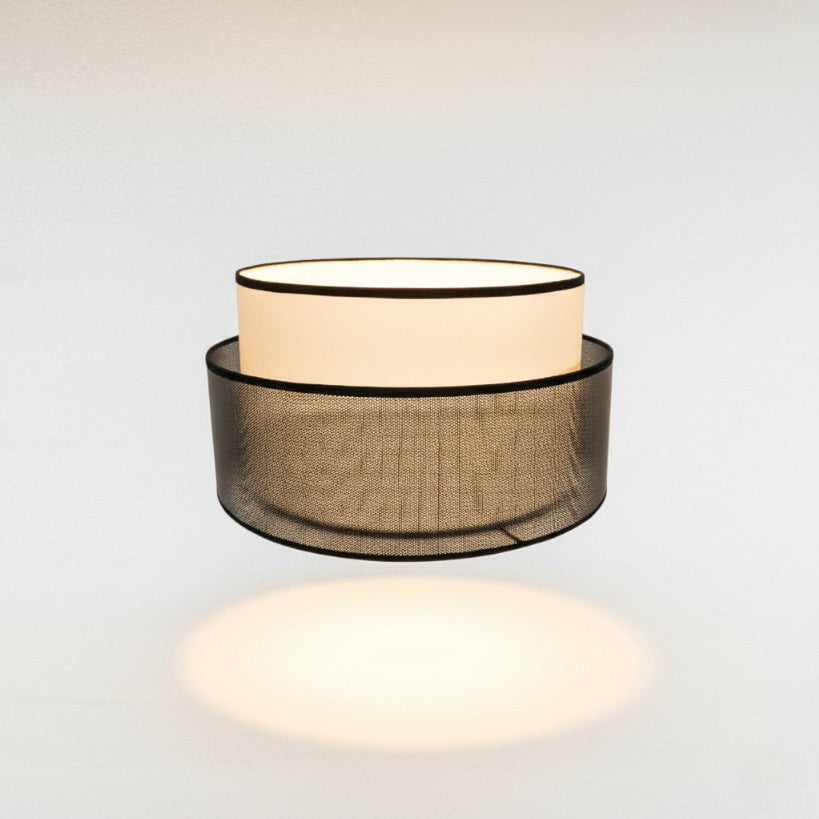 Black & White Fabric Lamp Shade