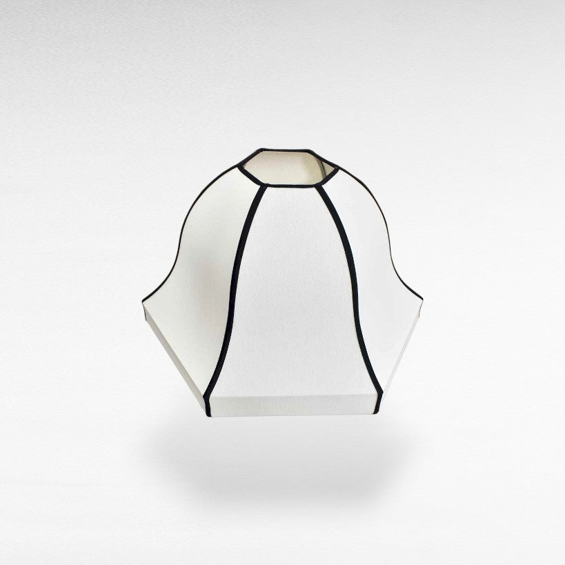 Black & White Fabric Lamp Shade