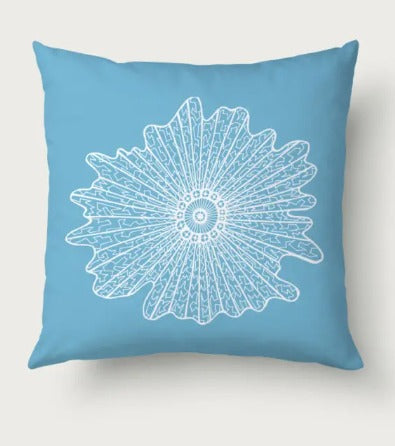 LEAF CORAL BOLD TURQUOISE 60X60cm