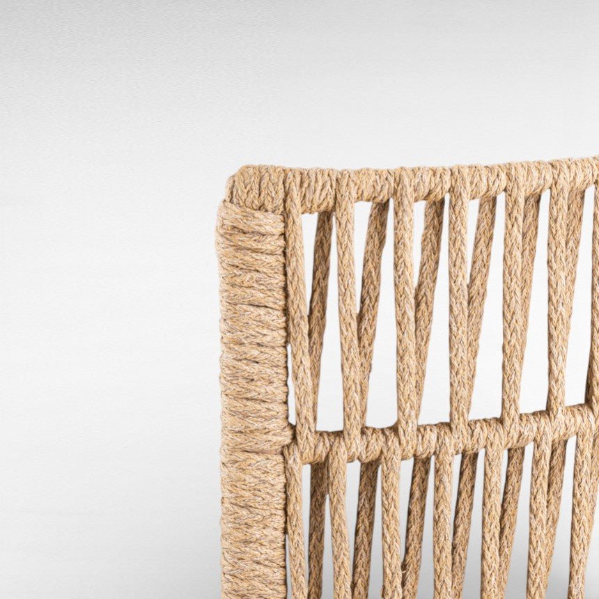 ROPE AND IRON FRAME DOUBLE ROUND SHAPE Φ165 |Η90 cm