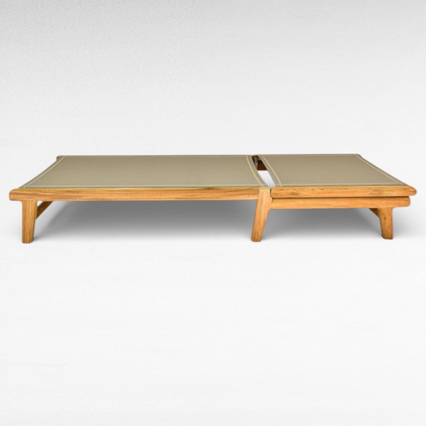 TEAK WOOD WITH MESH PVC DAYBED  L200 |W73 |H28 cm