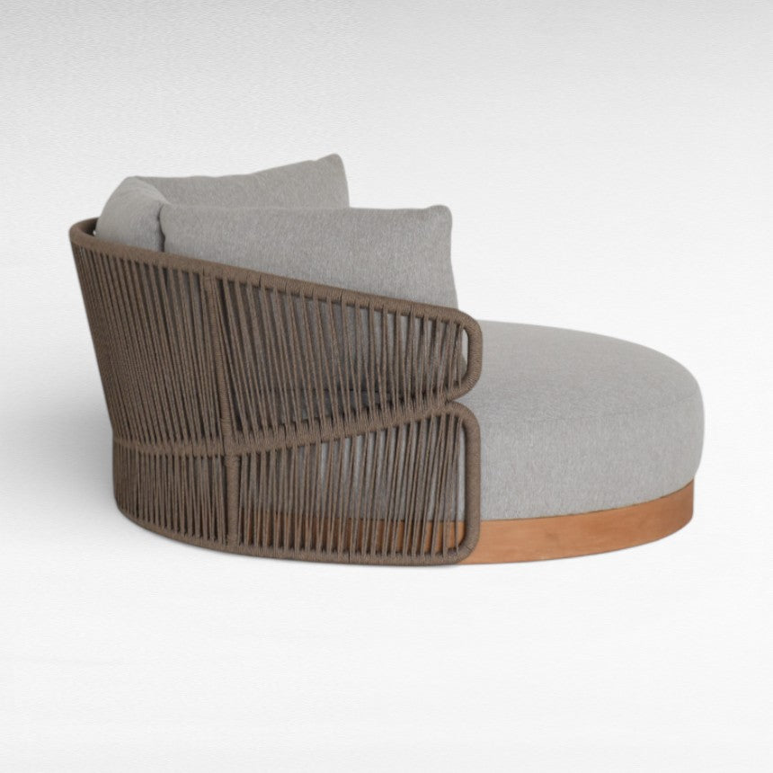 DAYBED ROUND NATURAL & GREY W1155 |D155 |H70 cm