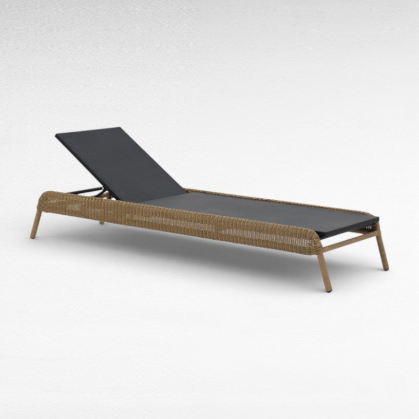 LOUDAY SYNTHETIC RATTAN & MESH BLACK W213 |D73 |H32 cm