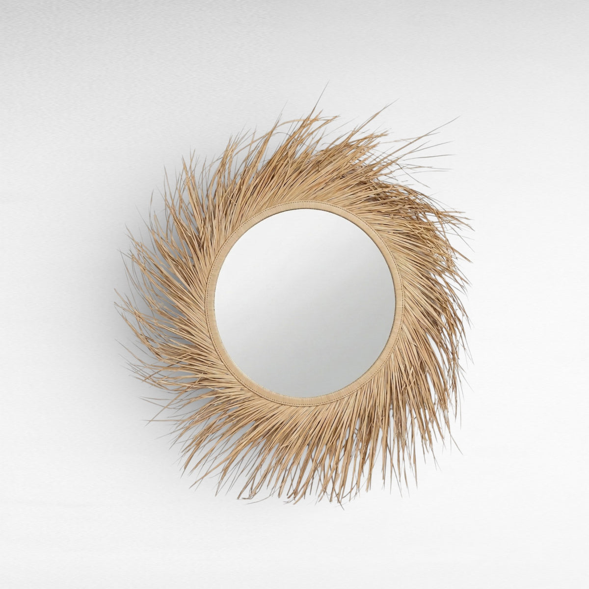 MIRROR PALM LEAVES NATURAL 125 x 10 x 125