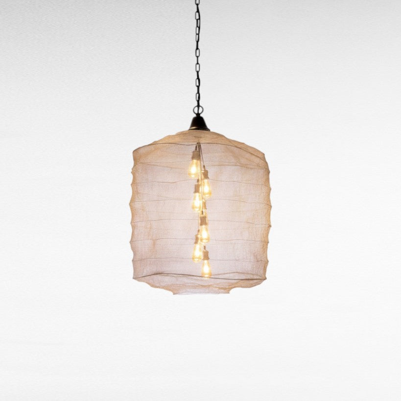 METAL WIRE HANDWOVEN CYLINDER SHAPE Φ78 |H92 cm