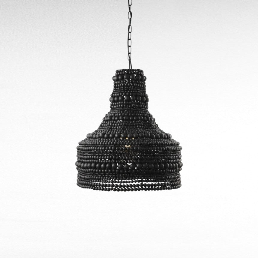 WOODEN BEADS CHANDELIER Φ53 |H70 cm