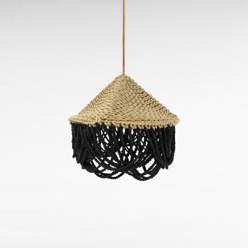 ROPE TRIANGLE SHAPE WITH LOOPED TENDRILS Φ55 |H63 cm