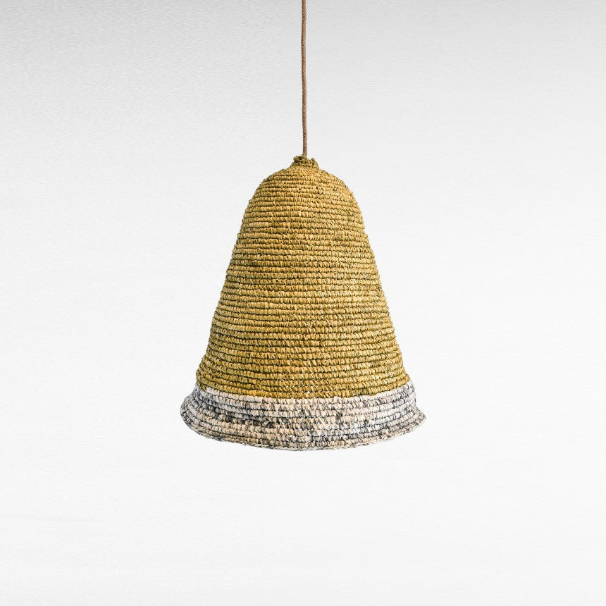 NATURAL GRASS WITH COTTON DETAIL Φ60 |H70 cm