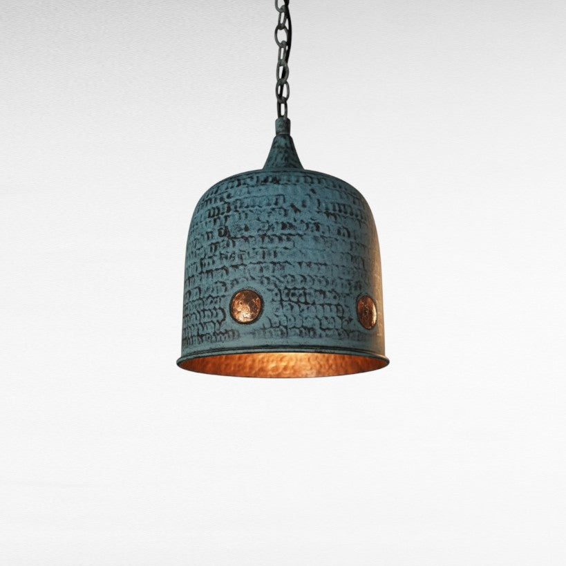 COPPER BELL SHAPE HAMMERED Φ15 |H20 cm