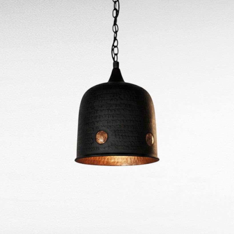 COPPER BELL SHAPE HAMMERED Φ15 |H20 cm