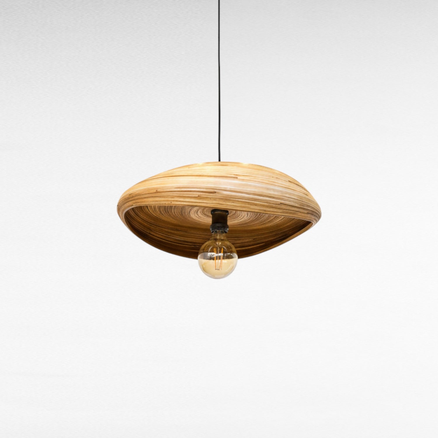 NATURAL LAYERED BAMBOO TWISTED SHAPE Φ50 |H15 cm