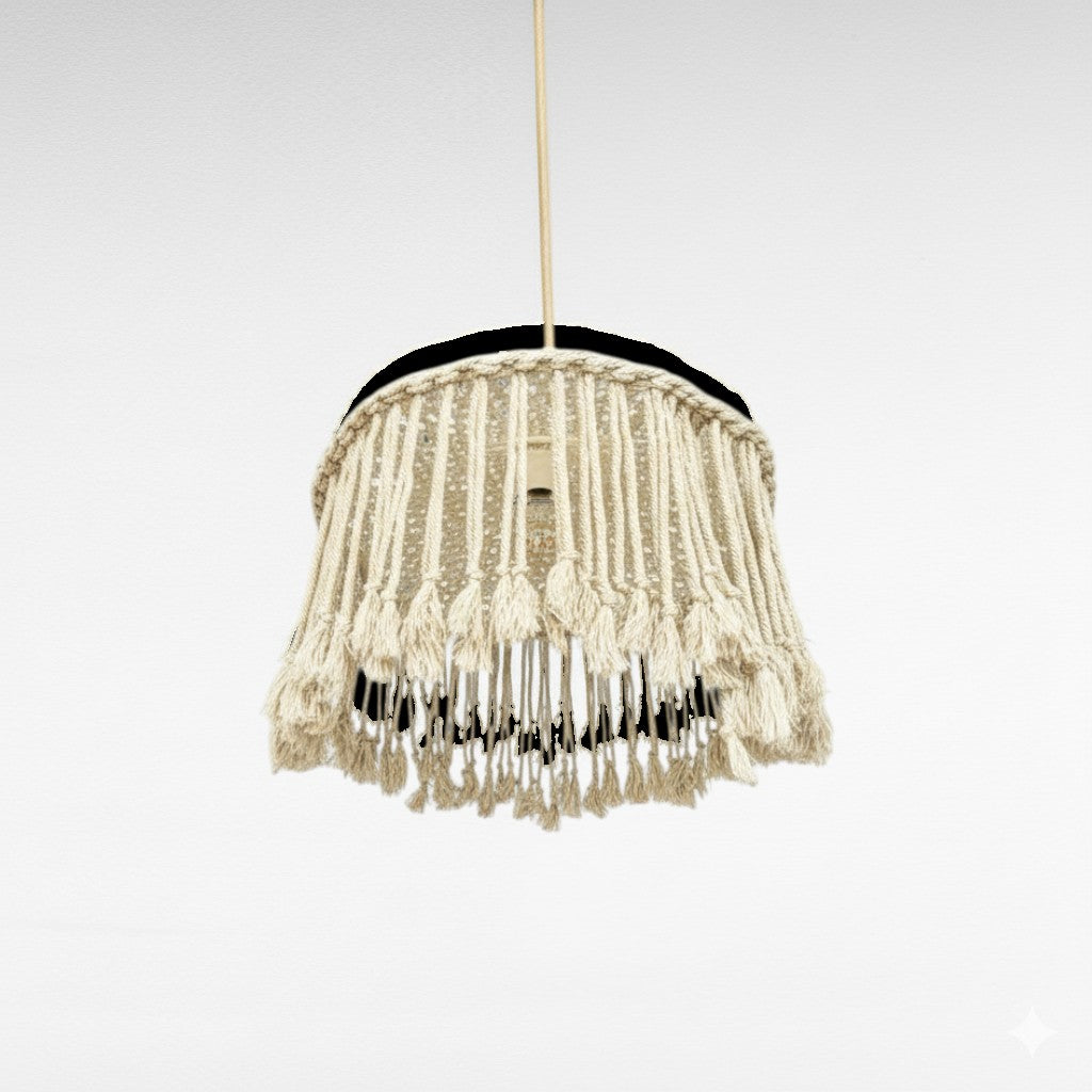 ROPE TRIANGLE SHAPE WITH FRINGES Φ65 |H60 cm