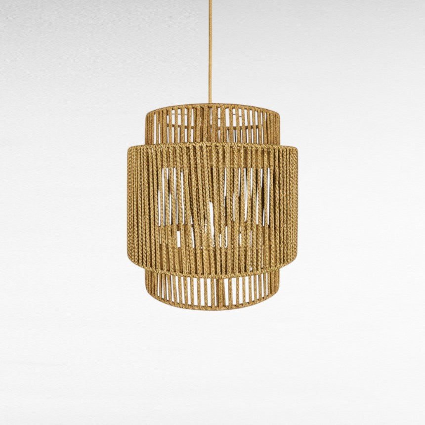 ROPE HANDWOVEN DOUBLE LAYER CYLINDER Φ55 |H55 cm