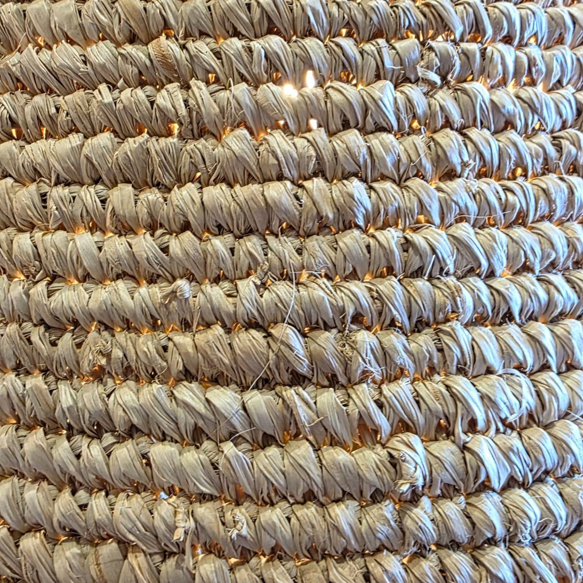 NATURAL RATTAN & RICE FRINGES Φ50 |H80 cm