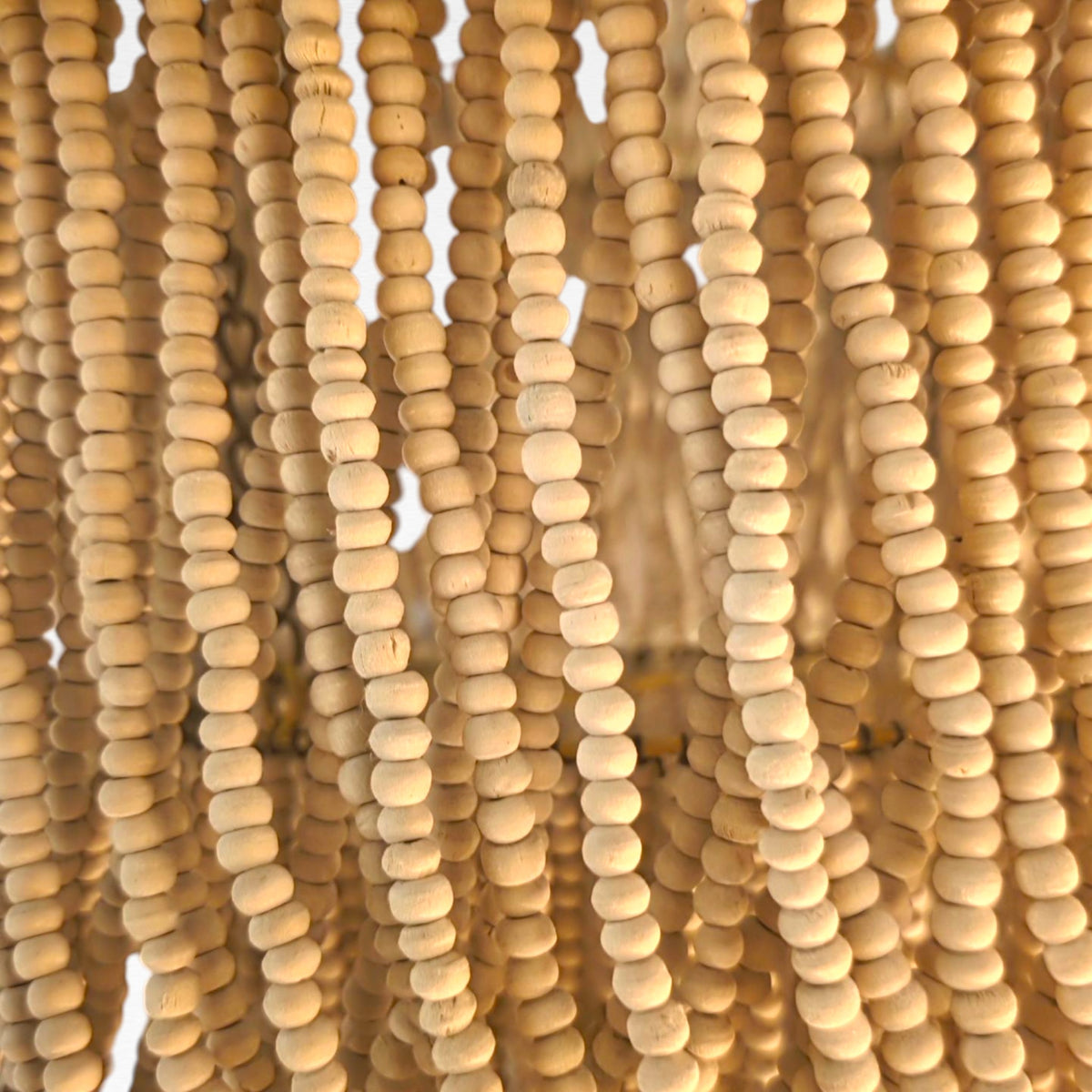 WOODEN BEADS BLEACH TIERED SHAPE Φ60 |H90 cm