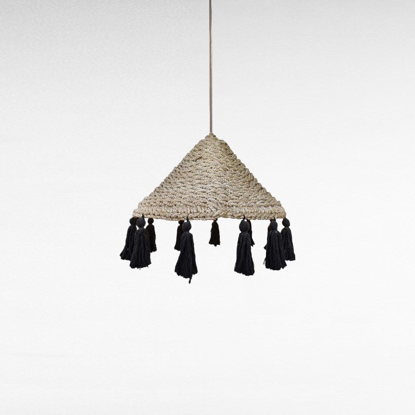 ROPE TRIANGLE SHAPE WITH TASSELS Φ60 |H53 cm