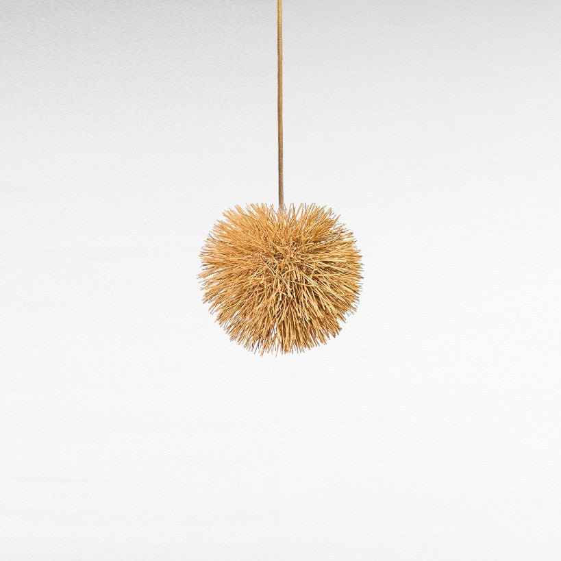 Bamboo Sea Urchin Pendant Light – Nature-Inspired Coastal Charm