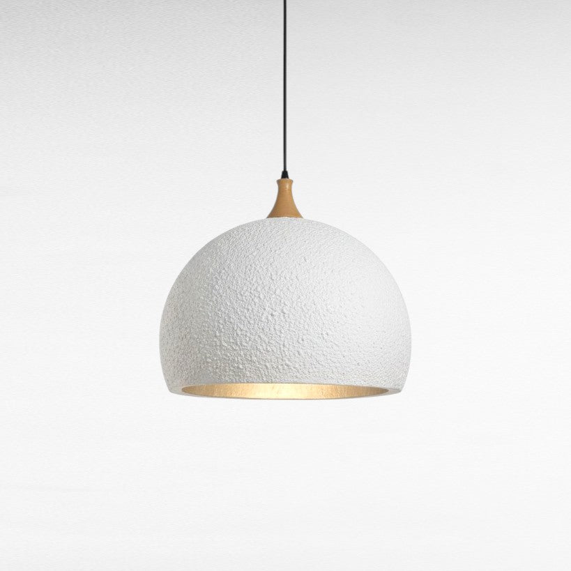 FIBERGLASS DOME WHITE AND SILVER Φ60 |H55 cm