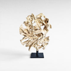 SUAR WOOD DECOR ON BASE 100x40x142cm - Chora Mykonos